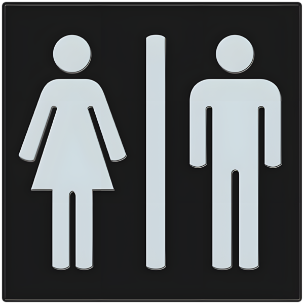 A sign indicating male and female.
