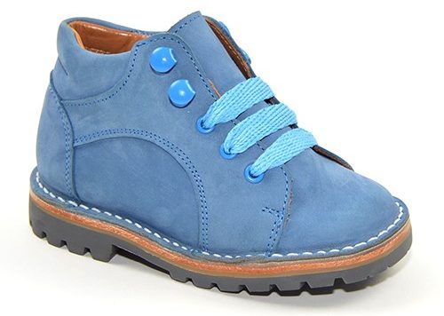 A child's blue boot.