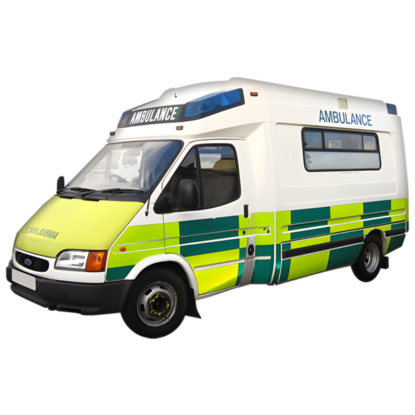 An ambulance.