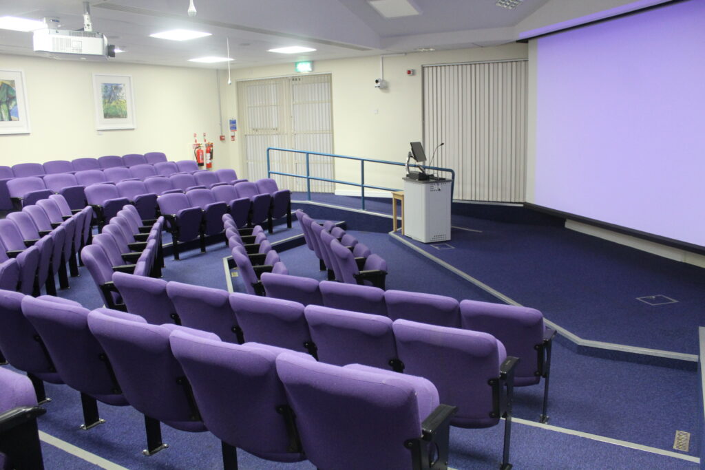 An empty lecture theatre.