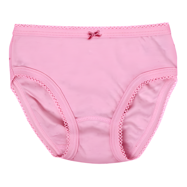A pink pair of knickers.
