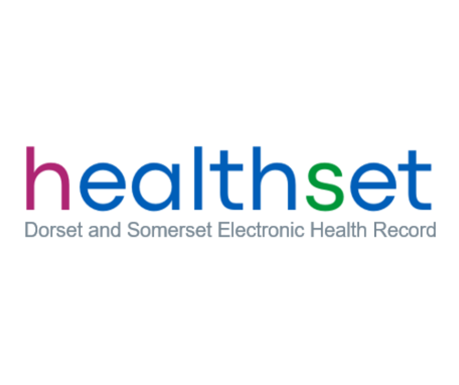 A logo that reads: "healthset Dorset and Somerset Electronic Health Record".